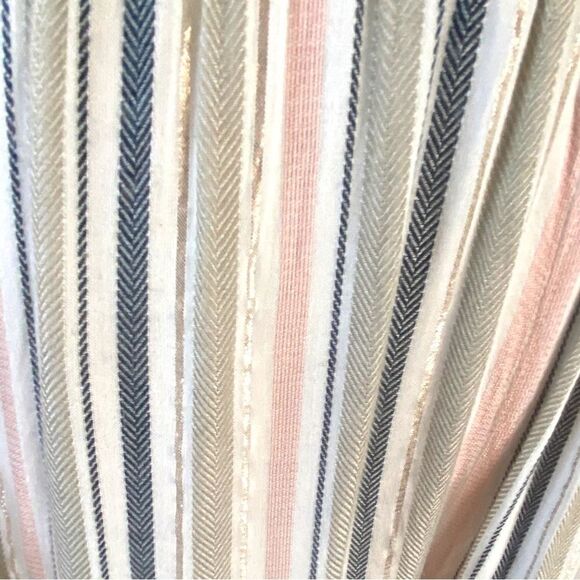 Blue Island Striped Wide Leg Jumpsuit XS Resortwear Cruise Chic Vacation Ready - Picture 8 of 14